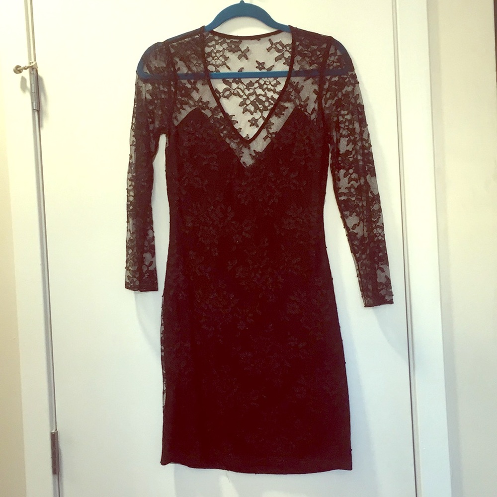 Express Black Lace Dress